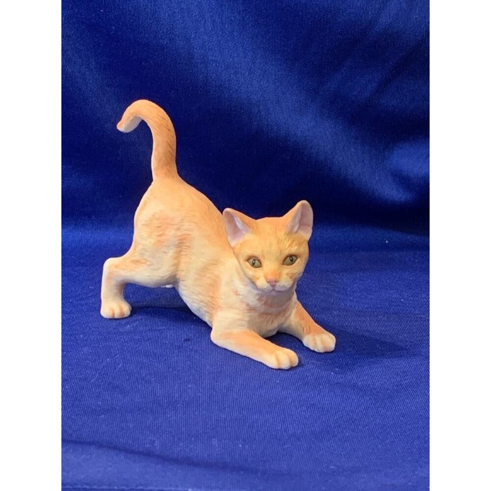Princeton Gallery Bisque Porcelain Tabby Cat Stretching